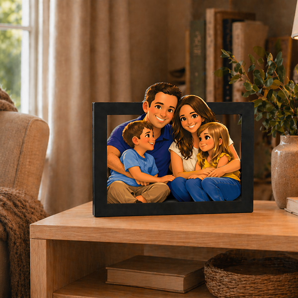 Rahmen mit personalisiertem 3D-Foto