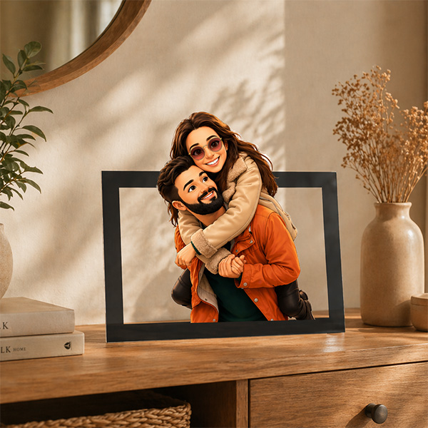 Rahmen mit personalisiertem 3D-Foto