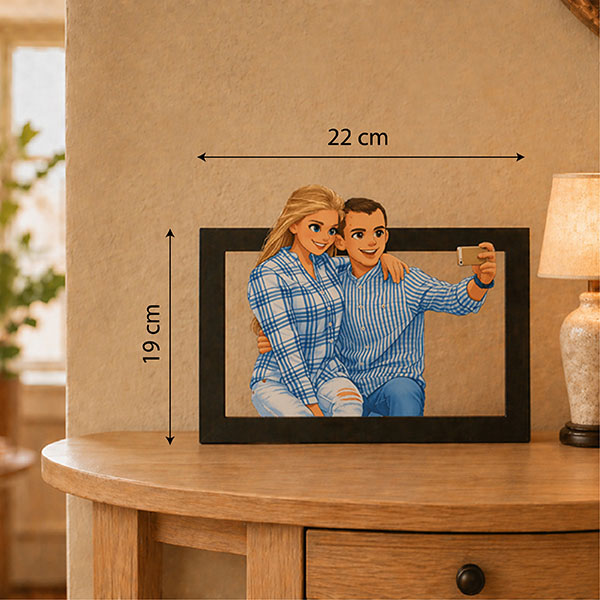 Rahmen mit personalisiertem 3D-Foto