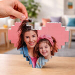 Miniaturansicht von Herz-Puzzle mit personalisierten Fotos