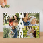 Vertikales Blockpuzzle für Mama mit personalisierten Fotos Miniaturansicht von Vertikales Blockpuzzle für Mama mit personalisierten Fotos