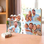 Miniaturansicht von Vertikales Puzzle Papa mit personalisierten Fotos