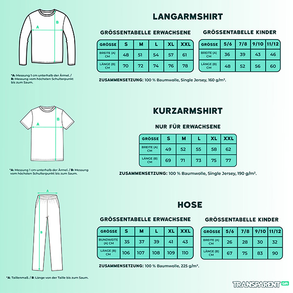 Sommer- oder Winter-Pyjama mit Figuren und personalisiertem Text