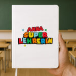 Super-Lehrerin-Notizbuch mit personalisierten Namen Miniaturansicht von Super-Lehrerin-Notizbuch mit personalisierten Namen