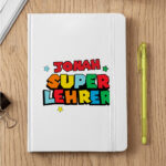 Miniaturansicht von Super-Lehrerin-Notizbuch mit personalisierten Namen