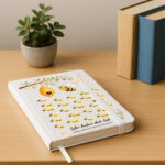 Miniaturansicht von Notizbuch mit Bienchen und personalisierten Namen