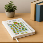 Miniaturansicht von Notizbuch mit Fröschchen und personalisierten Namen