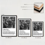 Miniaturansicht von Schwarz-Weiß-Poster mit Lehrerdefinition und personalisierten Fotos