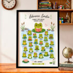 Miniaturansicht von Poster für Lehrkräfte mit Fröschchen und personalisierten Namen