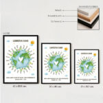 Miniaturansicht von Planeten-Poster mit personalisierten Namen