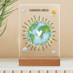 Planeten-Plakette mit personalisierten Namen Miniaturansicht von Planeten-Plakette mit personalisierten Namen
