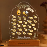 Miniaturansicht von Lampe für Lehrerin mit Bienchen und personalisierten Namen