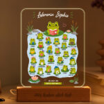 Lampe für Lehrerin mit Fröschchen und personalisierten Namen Miniaturansicht von Lampe für Lehrerin mit Fröschchen und personalisierten Namen