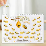 Block-Puzzle mit Bienchen und personalisierten Namen Miniaturansicht von Block-Puzzle mit Bienchen und personalisierten Namen