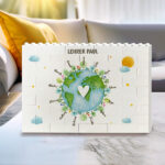 Miniaturansicht von Planeten-Blockpuzzle mit personalisierten Namen