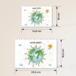 Miniaturansicht von Planeten-Blockpuzzle mit personalisierten Namen