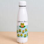 Flasche für Lehrkräfte mit Fröschchen und personalisierten Namen Miniaturansicht von Flasche für Lehrkräfte mit Fröschchen und personalisierten Namen