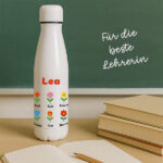 Miniaturansicht von Flasche Blumen mit Namen und personalisiertem Text