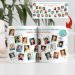 Personalisierte Tasse mit Schülerfotos und Text Miniaturansicht von Personalisierte Tasse mit Schülerfotos und Text