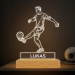 Lampe Fußballspieler mit personalisiertem Namen Miniaturansicht von Lampe Fußballspieler mit personalisiertem Namen