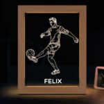 Miniaturansicht von Lampe Fußballspieler mit personalisiertem Namen