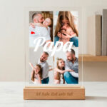 Miniaturansicht von Personalisierte Papa-Plakette mit 4 Fotos