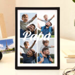 Miniaturansicht von Personalisierte Papa-Plakette mit 4 Fotos