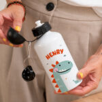 Miniaturansicht von Personalisierte Kinderflasche mit bunten Tieren