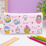 Personalisiertes Kinder-Federmäppchen mit Kätzchen Miniaturansicht von Personalisiertes Kinder-Federmäppchen mit Kätzchen