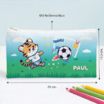 Miniaturansicht von Personalisiertes Kinder-Federmäppchen mit Fußballmotiv