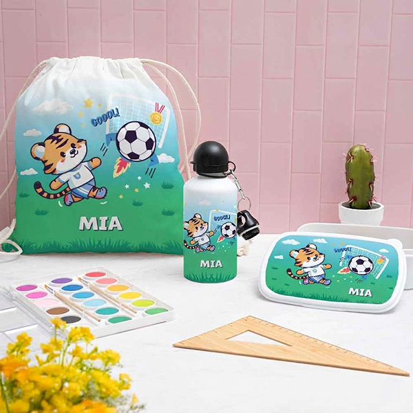 Personalisierter Kinder-Turnbeutel Fußball