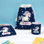 Miniaturansicht von Unzerbrechliche personalisierte Kindertasse mit Einhorn und Name