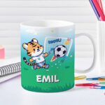 Miniaturansicht von Personalisierter bruchsicherer Kinderbecher mit Fußballmotiv und Namen
