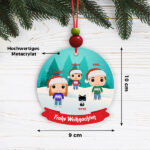 Miniaturansicht von Set Weihnachtsbaum-Anhänger Funkos mit personalisierten Namen