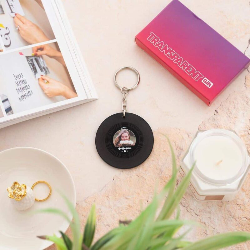 Llavero Disco Spotify personalizado