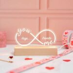 Miniatura de Lámpara Infinito con Nombres personalizada