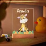 Lámpara Quitamiedos Animales Infantiles con Nombre personalizada Miniatura de Lámpara Quitamiedos Animales Infantiles con Nombre personalizada
