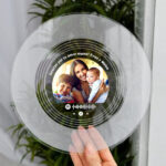 Placa Disco Vinilo Spotify con Foto y Texto personalizada Miniatura de Placa Disco Vinilo Spotify con Foto y Texto personalizada