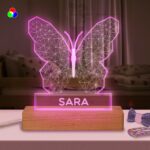 Lámpara Mariposa con Nombre personalizada Miniatura de Lámpara Mariposa con Nombre personalizada