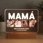 Lámpara Mamá con 4 fotos personalizada Miniatura de Lámpara Mamá con 4 fotos personalizada