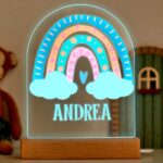 Lámpara Infantil Arcoíris con Nombre personalizada Miniatura de Lámpara Infantil Arcoíris con Nombre personalizada