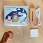 Miniatura de Lámpara Infantil Cohete con Nombre personalizada