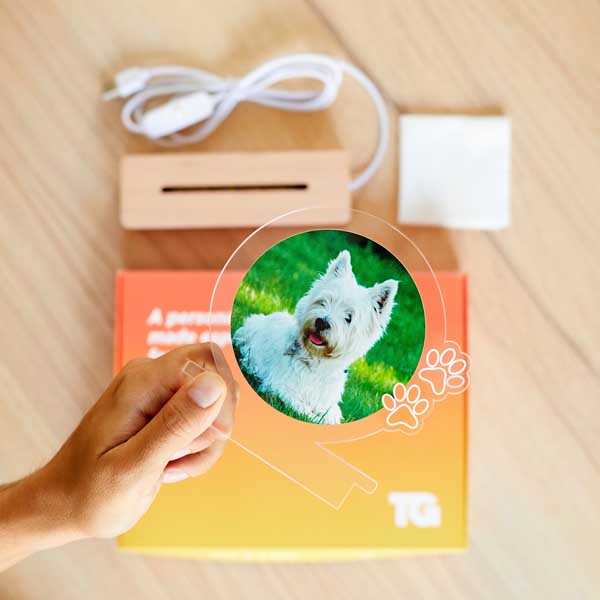 Lámpara Mascota con Foto personalizada
