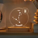 Miniatura de Lámpara Signo del Zodiaco con Nombre personalizada