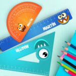 Reglas Escolares Infantiles Monstruos personalizadas Miniatura de Reglas Escolares Infantiles Monstruos personalizadas