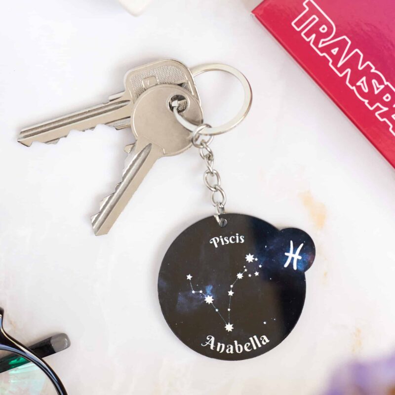Llavero Zodiaco con Nombre personalizado