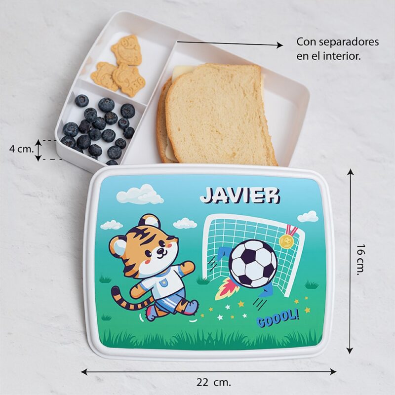 Fiambrera Infantil Fútbol personalizada