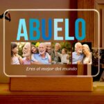 Lámpara Abuelo multicolor personalizada Miniatura de Lámpara Abuelo multicolor personalizada