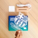 Miniatura de Lámpara Escudo Barcelona personalizada