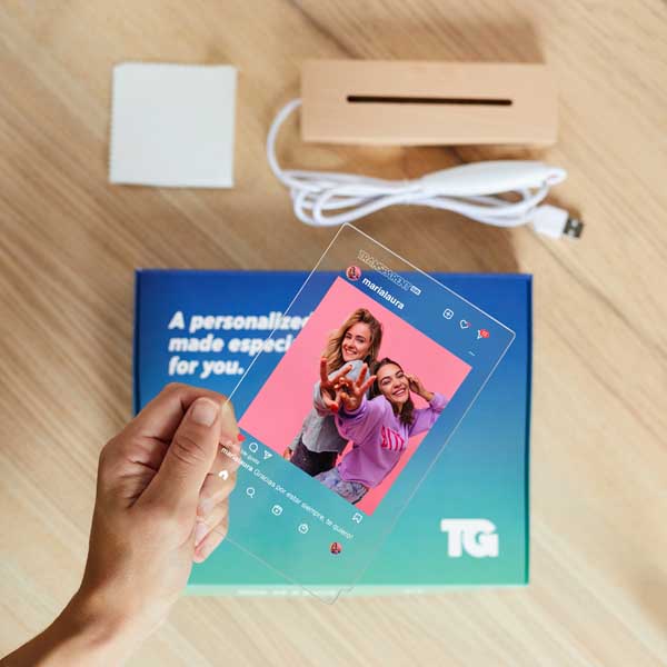 Lámpara Instagram con Foto personalizada